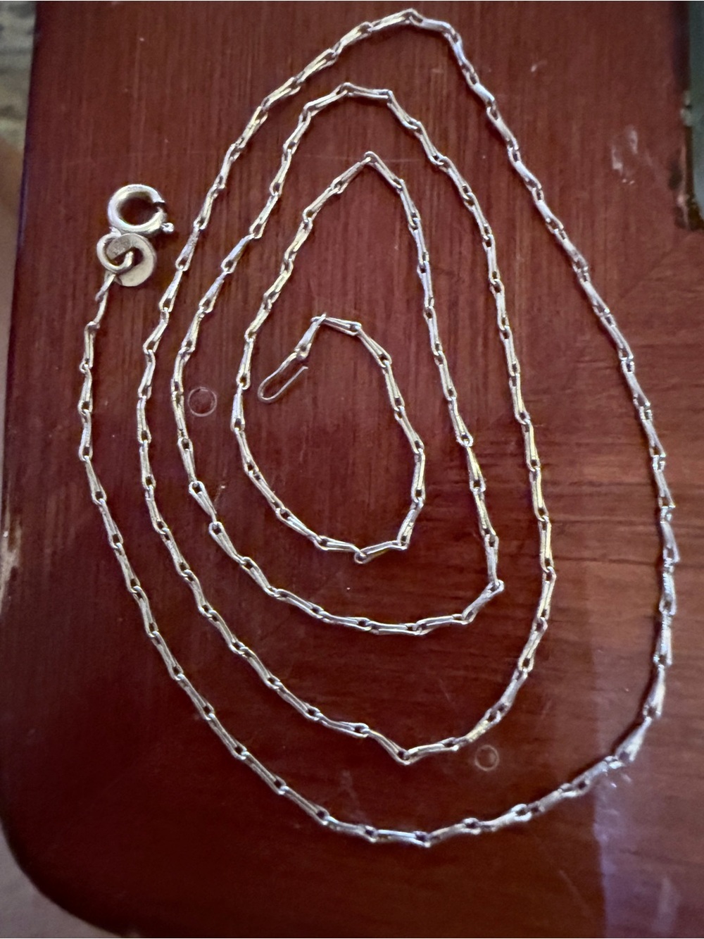 14k White Gold 18.5’ 2g Singapore Rope Chain Necklace